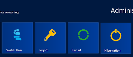 Shutdown, Restart, Log-off, Hibernate, Lock Workstation, Switch User Start Tiles for Windows 10 /8.1 / Server 2012 R2 featuring new Metro Icons